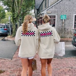 Stoke ACK Surf Shop, cream heavyweight hoodie